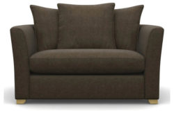 Heart of House Libby Fabric Cuddle Chair - Teak